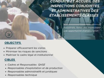 🧾 Formation Professionnelle : Conduite et Accueil des Inspections Conjointes et Administratives des Établissements Classés